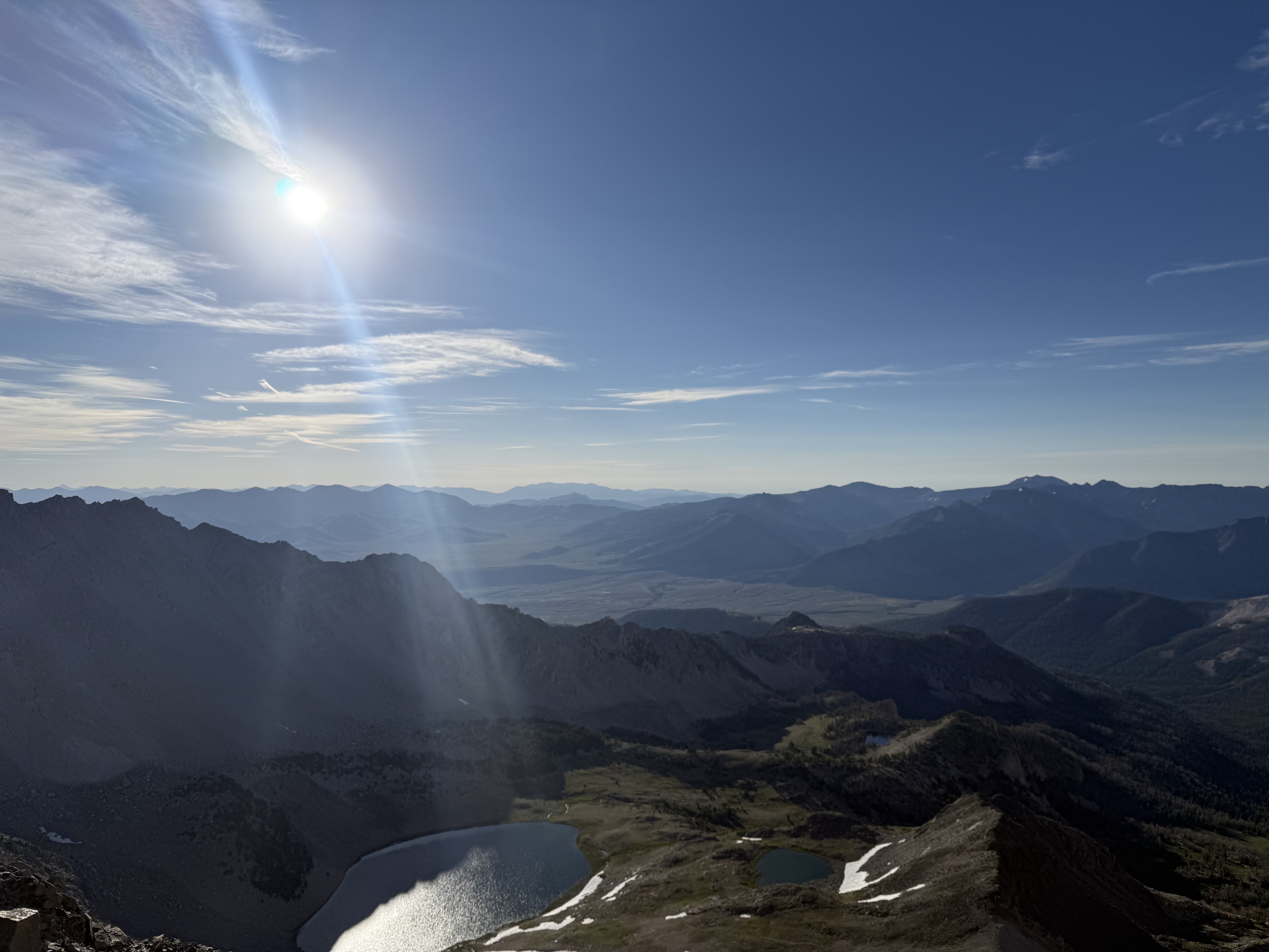 Betty Lake seen from Standhope Peak