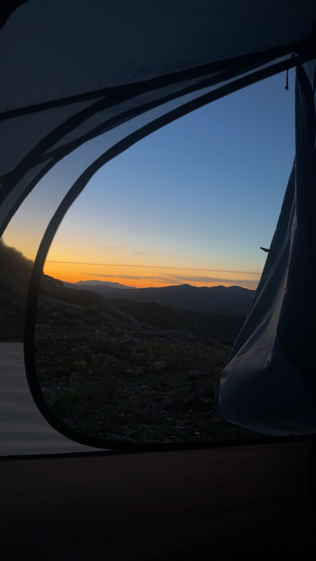 Sunrise from my tent
